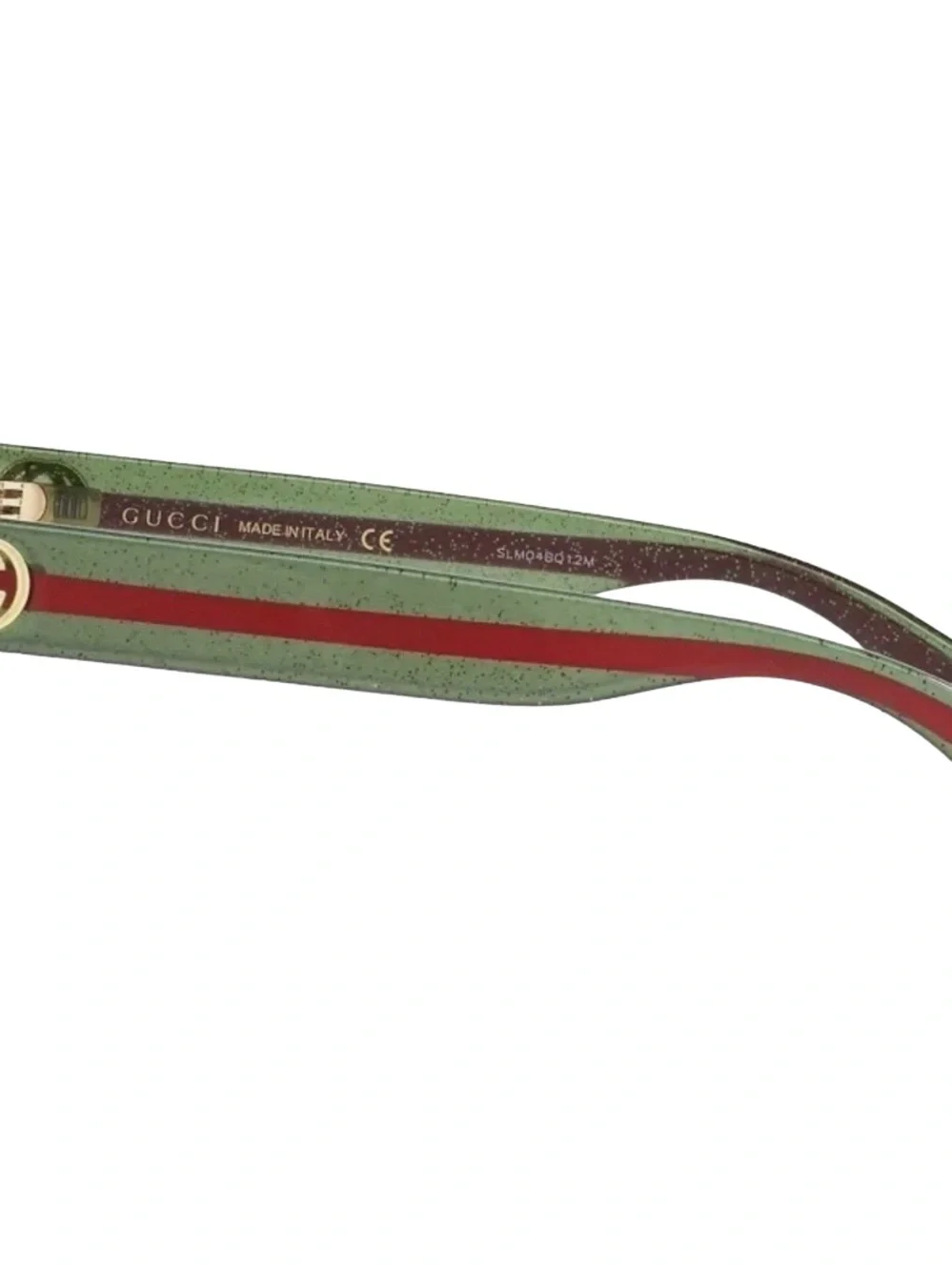 Gucci Sunglasses GG0036SN Brown Lenses Green Red Interlocking G’s Frames NWOT - Picture 6 of 10